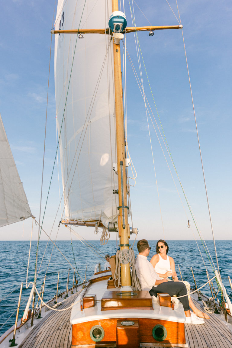 A Dreamy Sailboat Proposal in Ogunquit, Maine