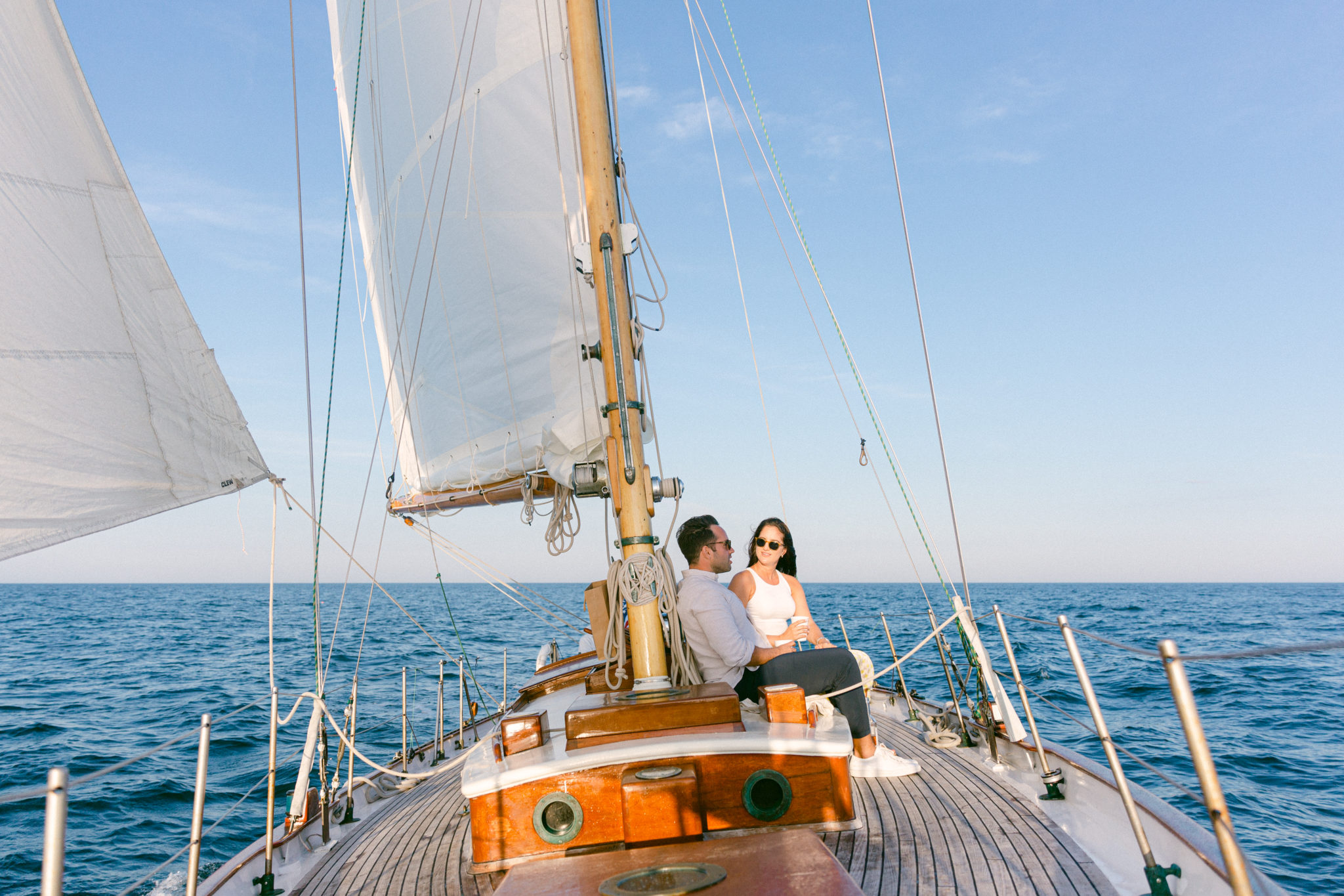 A Dreamy Sailboat Proposal in Ogunquit, Maine