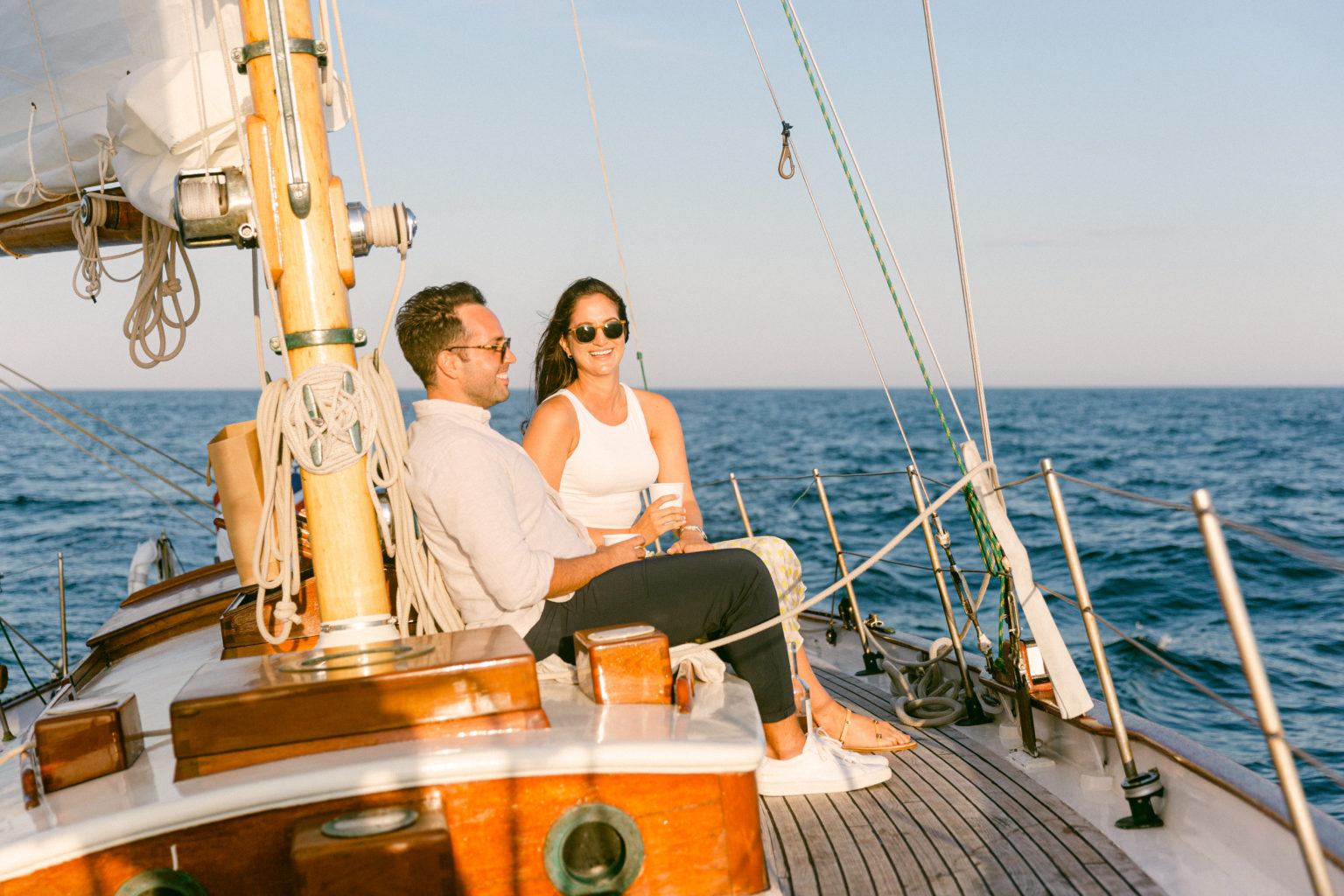 A Dreamy Sailboat Proposal in Ogunquit, Maine