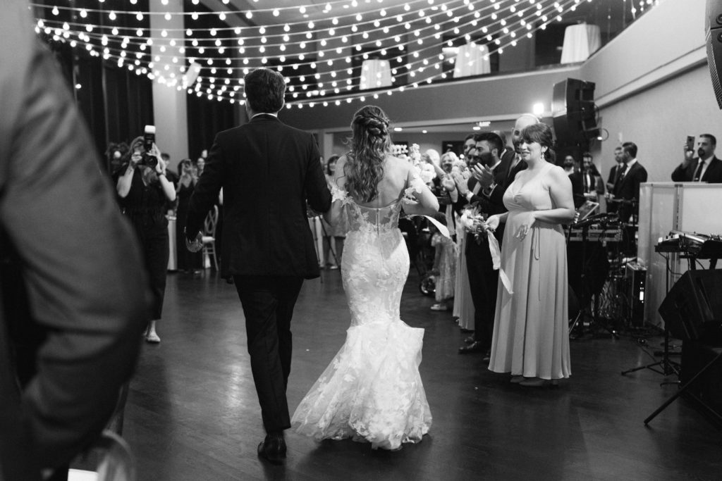 bride and groom on the dance floor